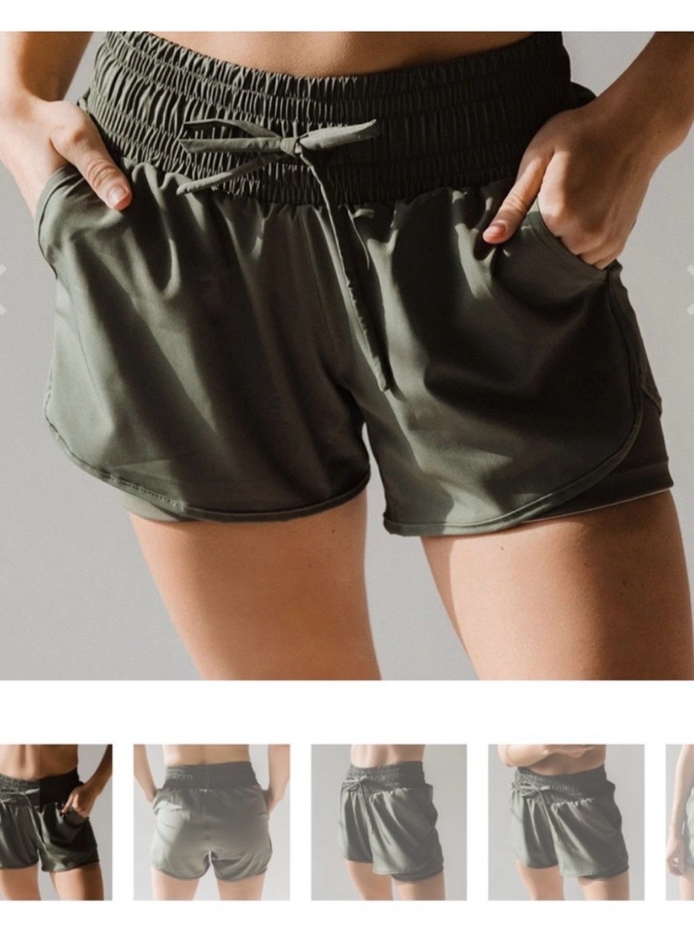 Albion Fit Lunge Shorts Green Size Xs View 2